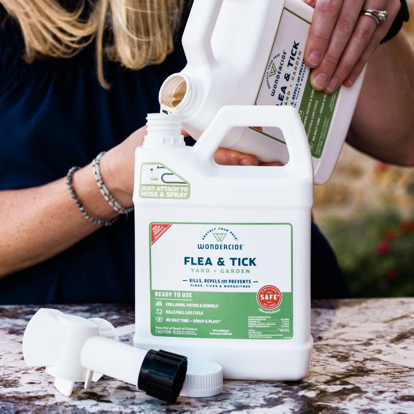 Wondercide Flea & Tick Concentrate for Yard + Garden with Natural Essential Oils - 128 oz