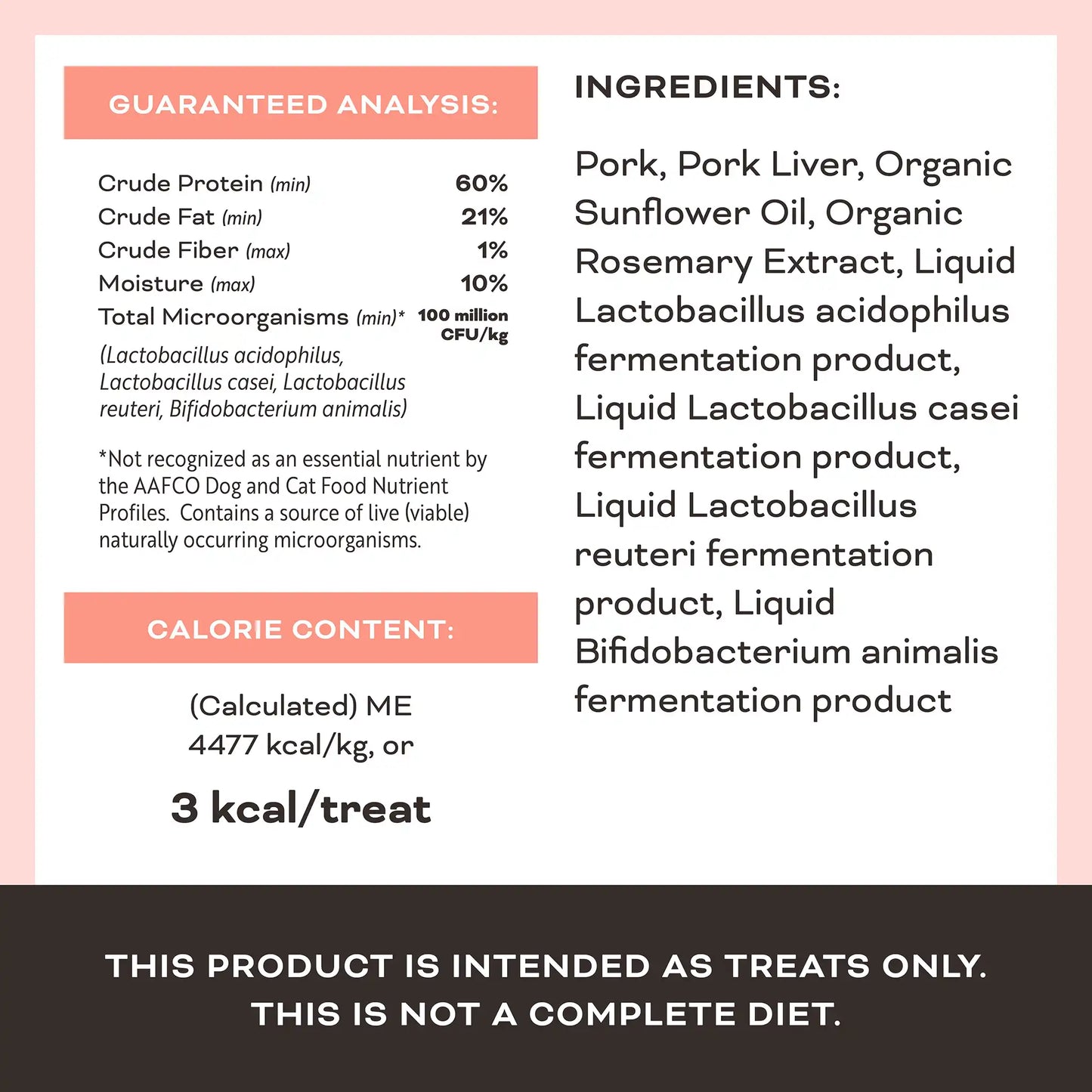 Primal Liver Laugh Love Freeze-Dried Treats for Cats - Pork Liver Recipe