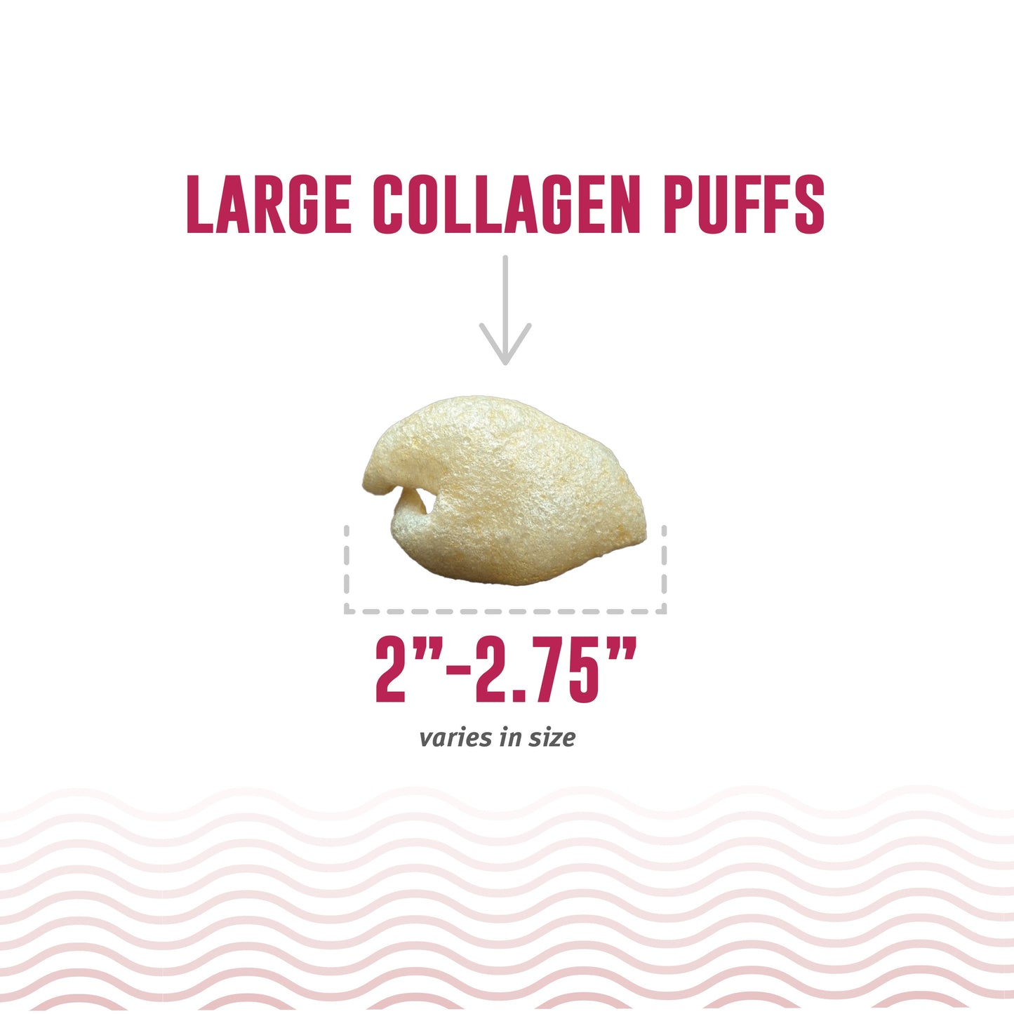Beef Collagen Puffs with Kelp Treats for Dogs - 2.5oz