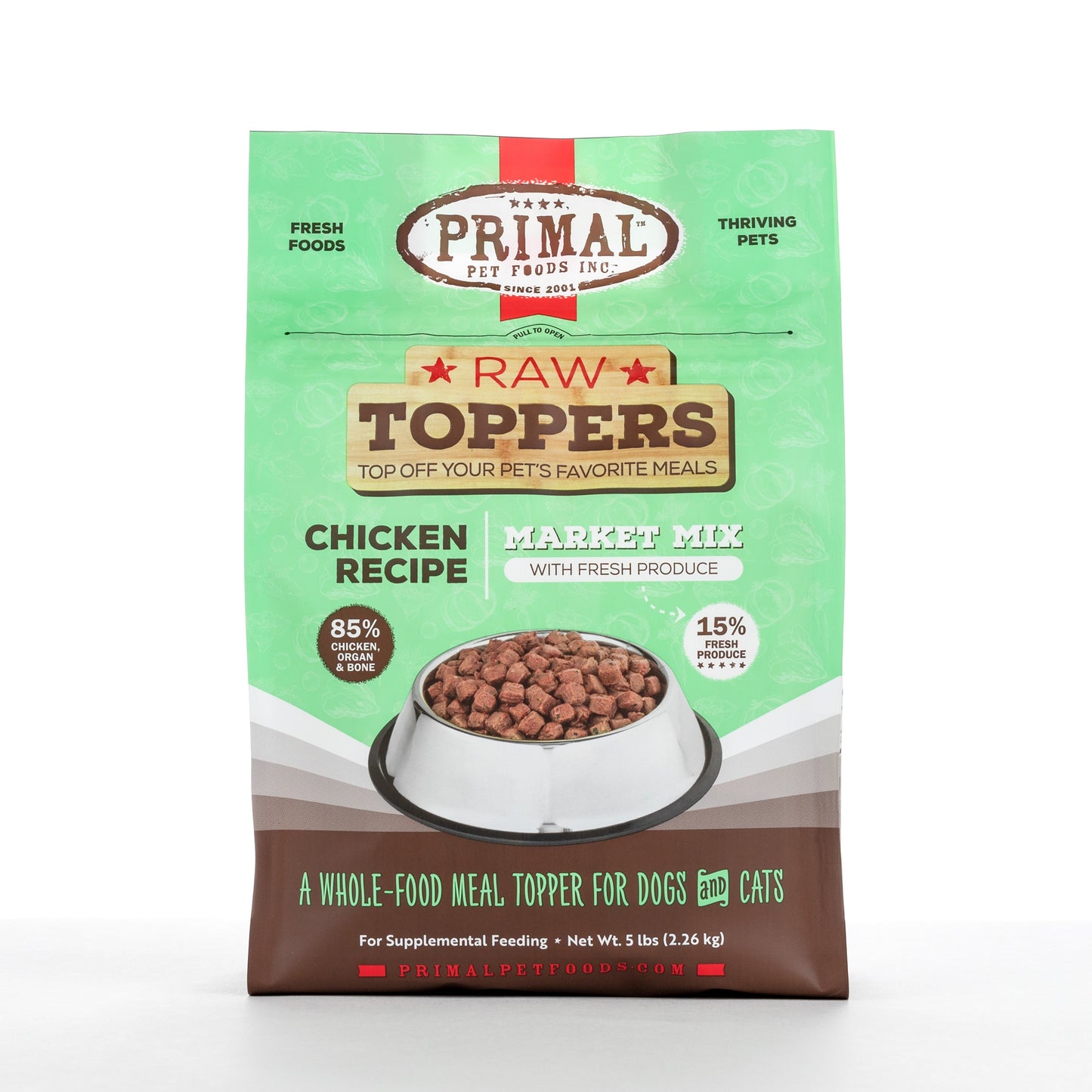 Primal Market Mix Raw Topper for Cat & Dog - Chicken Recipe