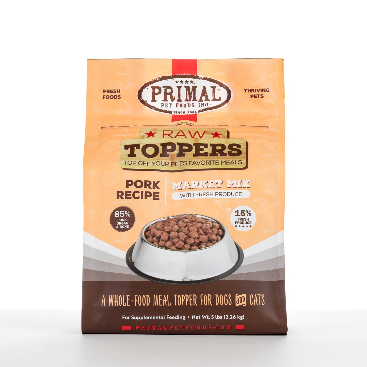 Primal Market Mix Raw Topper for Cat & Dog - Pork Recipe