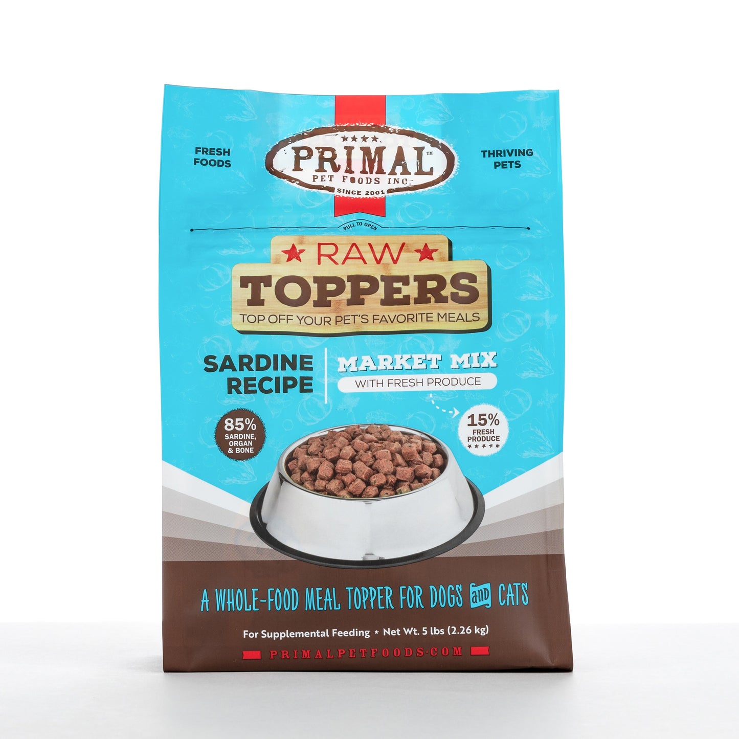 Primal Market Mix Raw Topper for Cat & Dog - Sardine Recipe