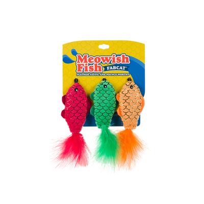 Meowish Fish Foodie 3-Pack Cat Toy