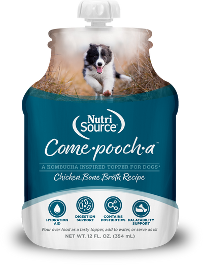 NutriSource Come-Pooch-a Chicken Bone Broth for Dogs