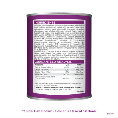 NutriSource Puppy Chicken & Rice Canned Dog Food