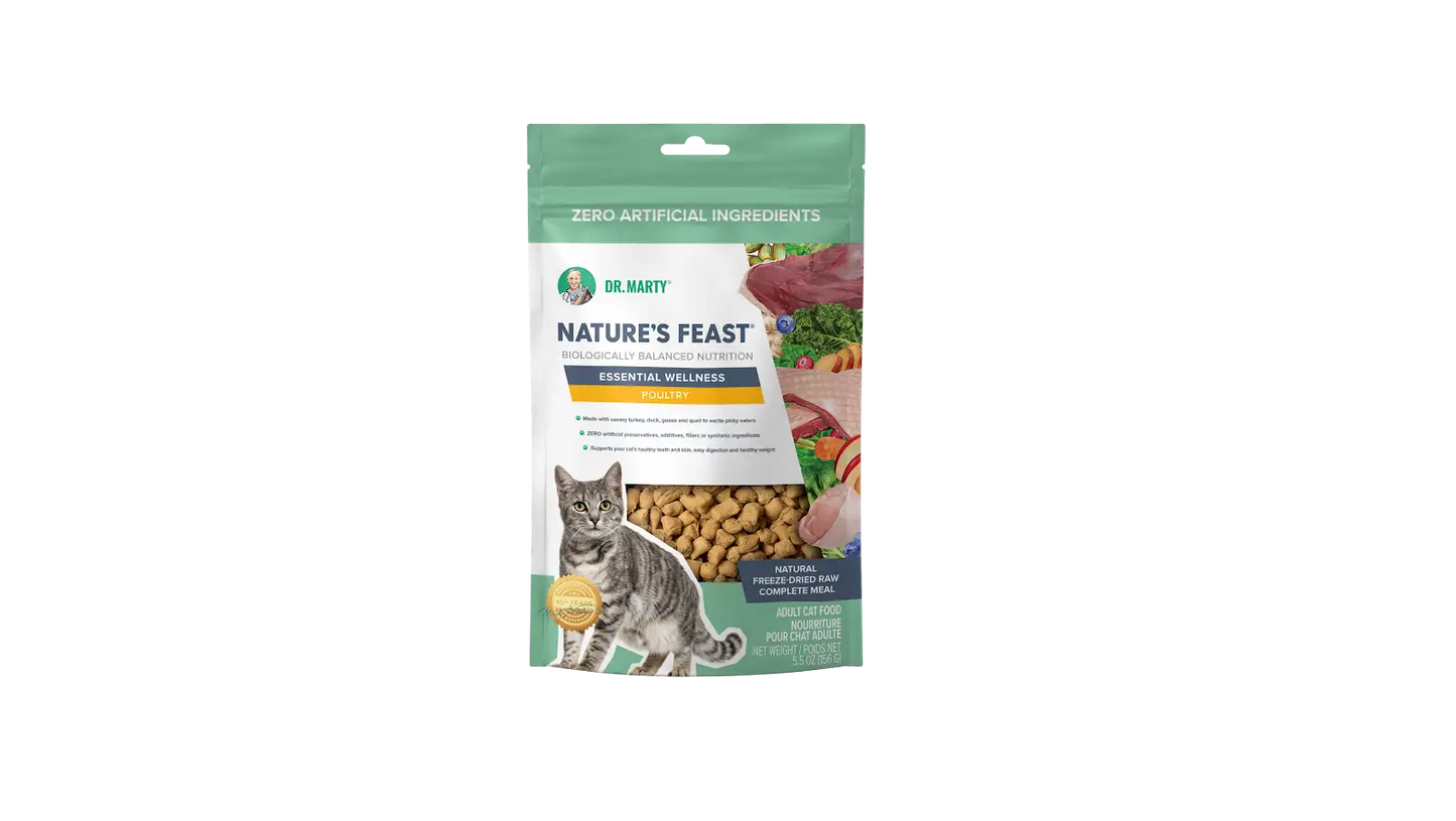 DR. MARTY Nature’s Feast – Essential Wellness – Poultry Freeze Dried Raw Cat Food