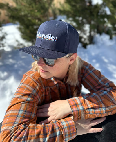 Vintage Iceland Blue Snap Back Hat