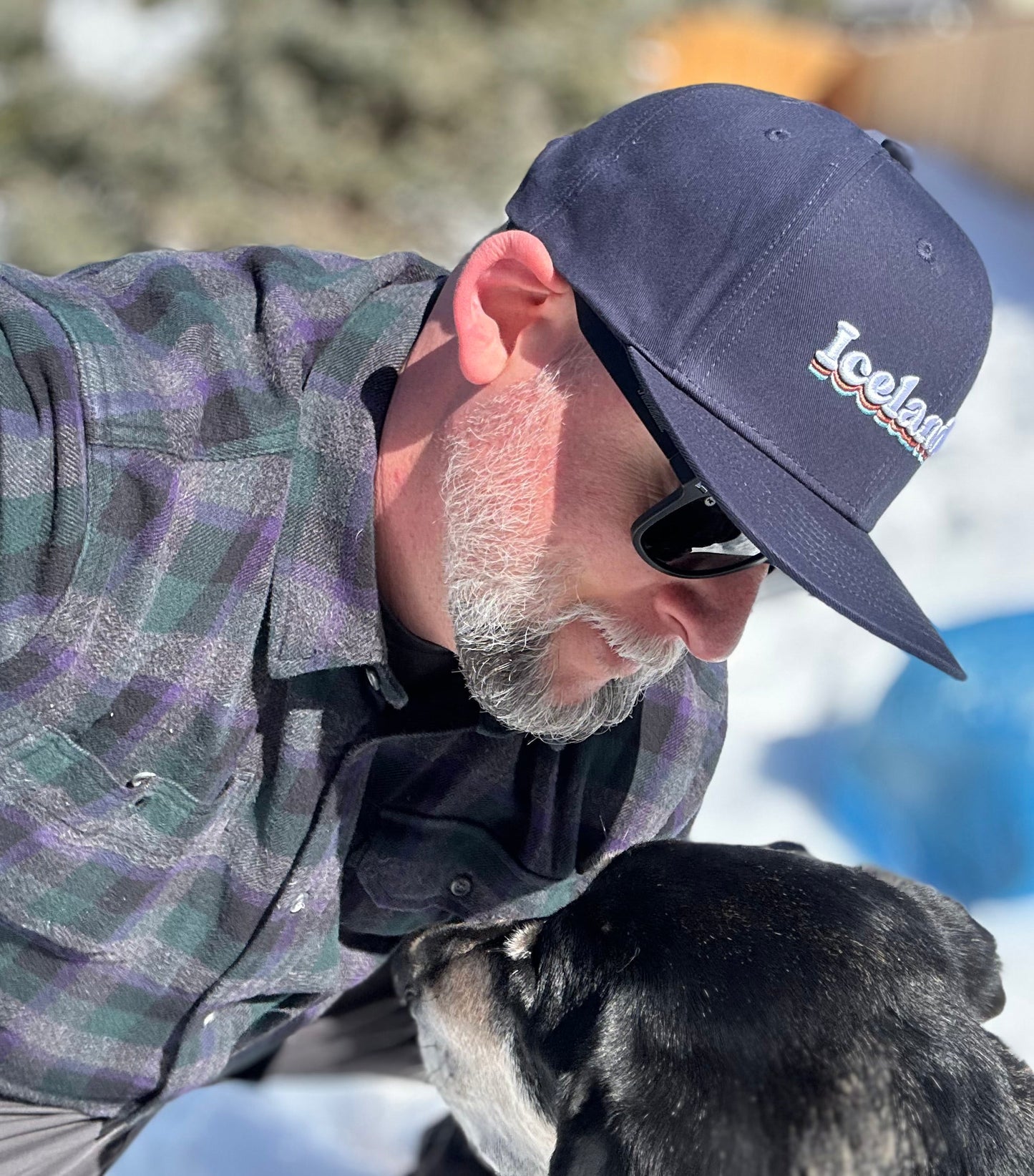 Vintage Iceland Blue Snap Back Hat