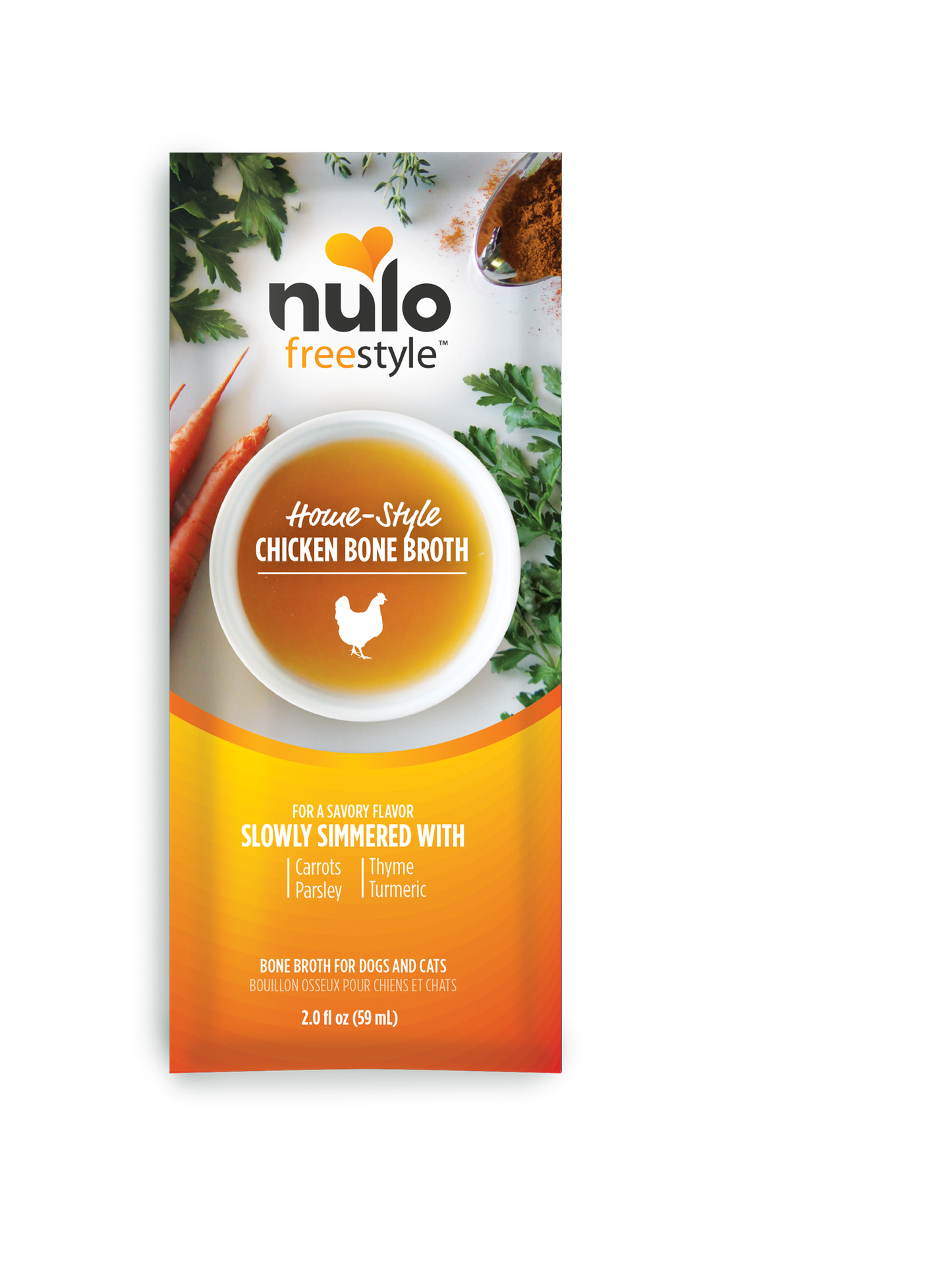 Nulo Freestyle Organic Chicken Bone Broth Recipe Dog & Cat Food Topper