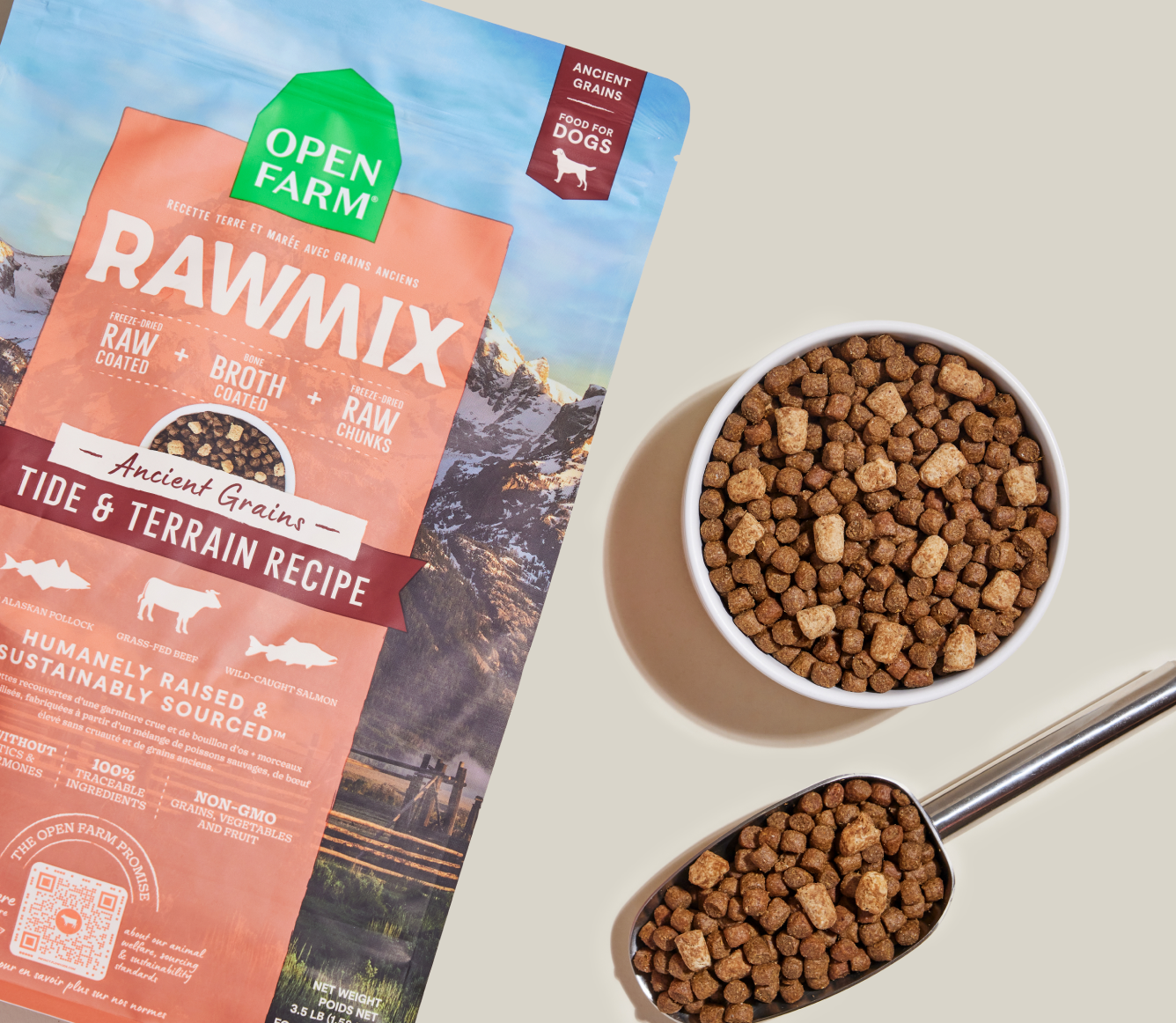 Open Farm RawMix Tide & Terrain Ancient Grains Dog Kibble