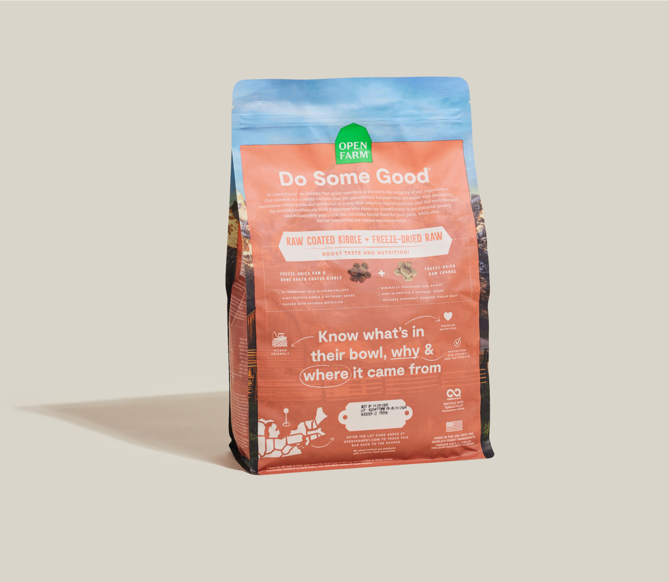 Open Farm RawMix Tide & Terrain Ancient Grains Dog Kibble