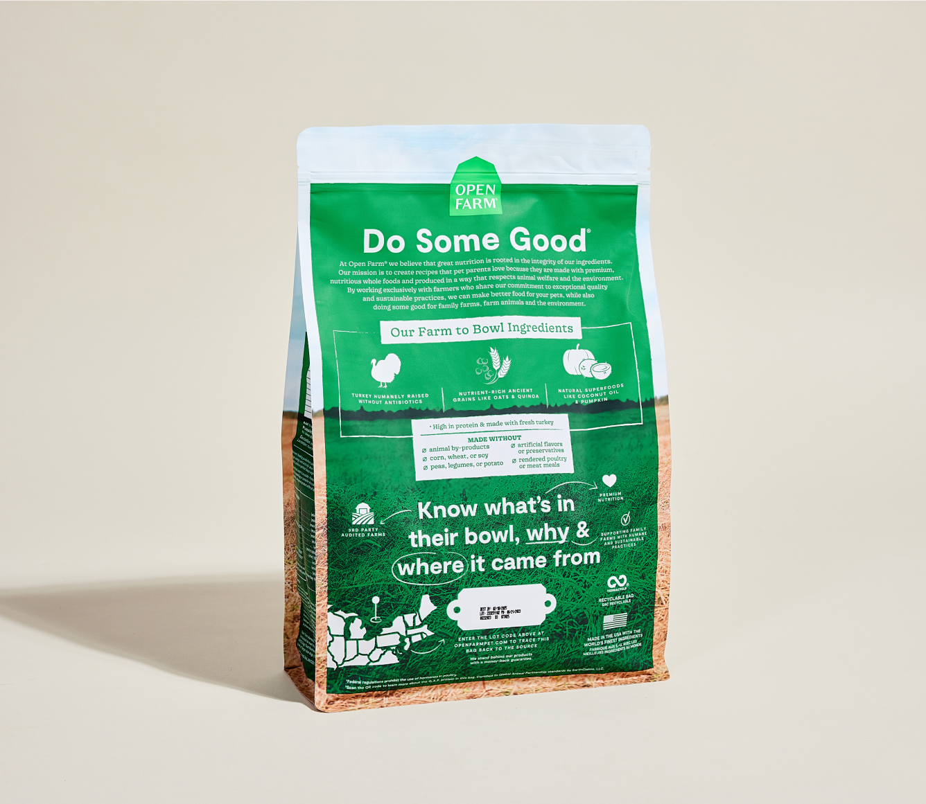 Open Farm Homestead Turkey & Ancient Grains Dog Kibble