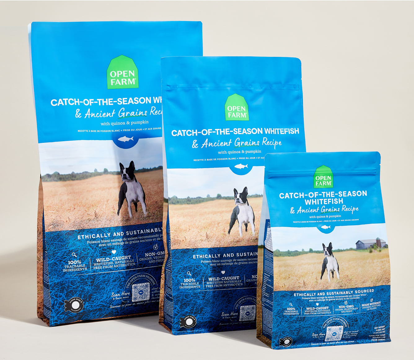 Open Farm Whitefish & Ancient Grains Dog Kibble