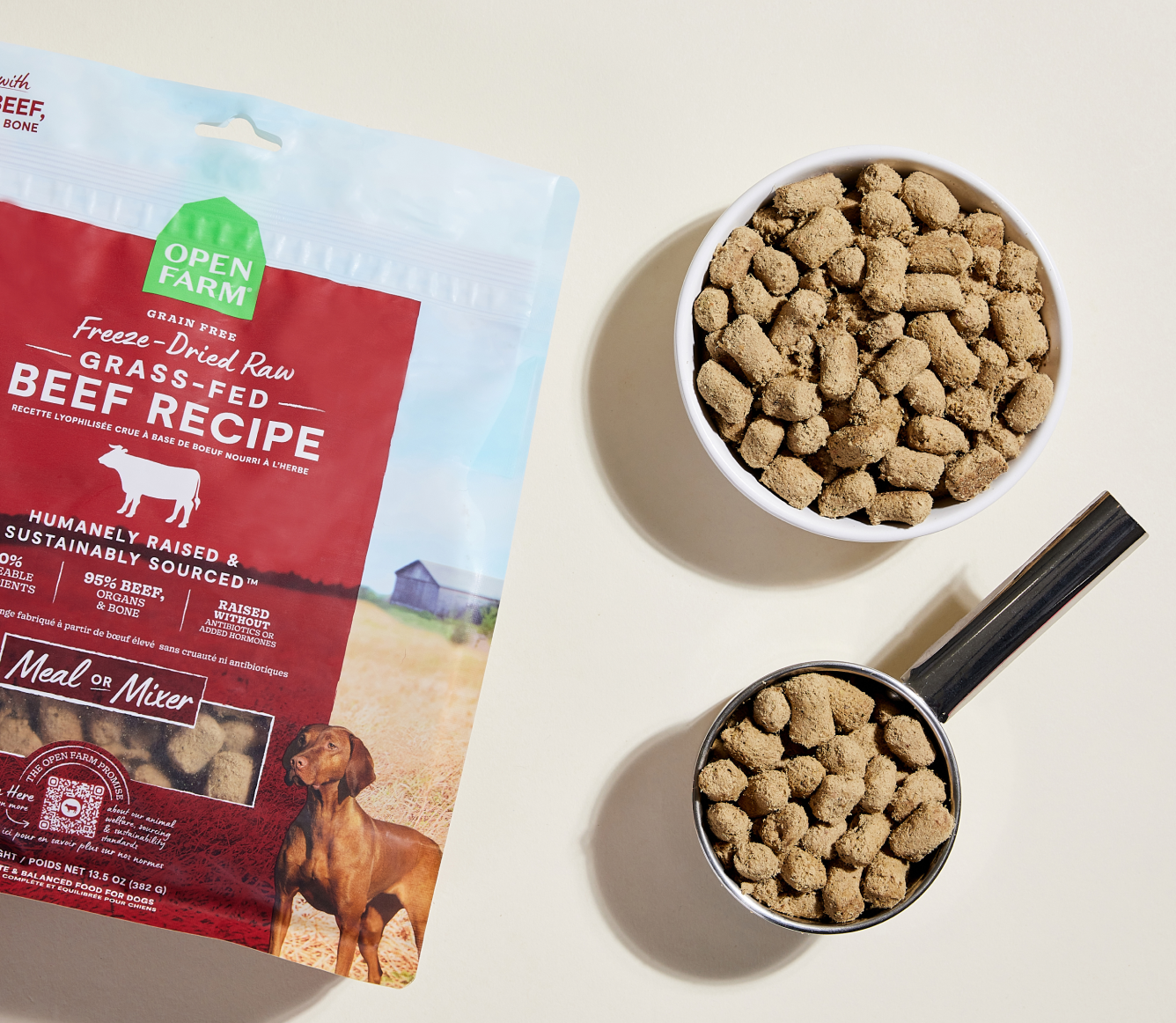 Open Farm Pet Grass-Fed Beef Freeze Dried Raw Morsels for Dogs