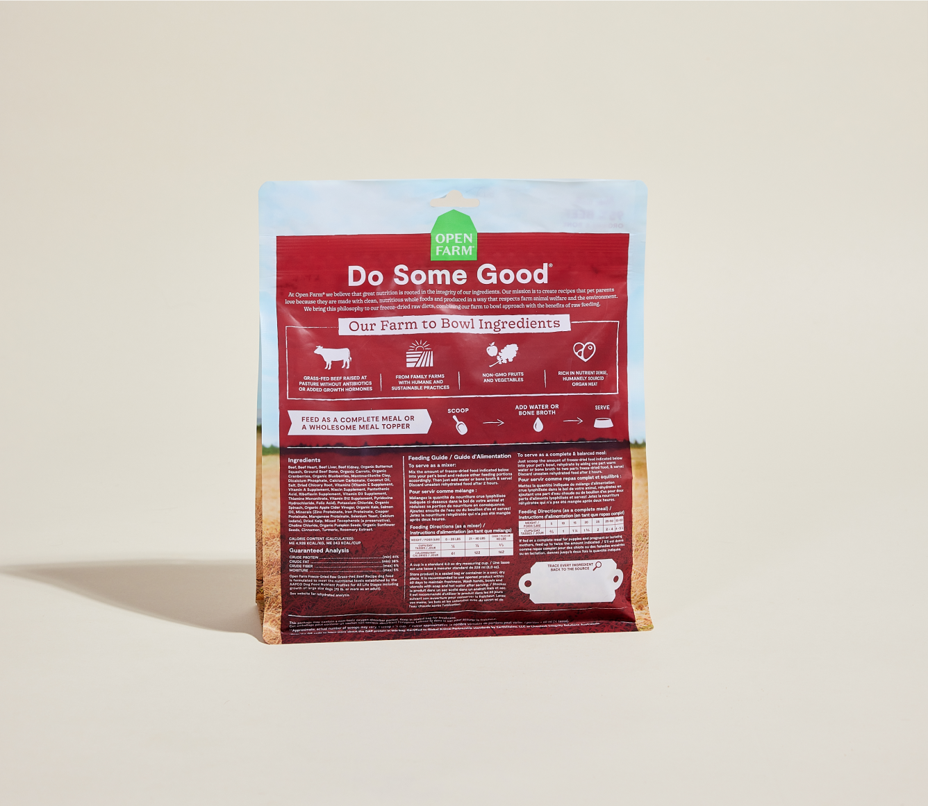 Open Farm Pet Grass-Fed Beef Freeze Dried Raw Morsels for Dogs