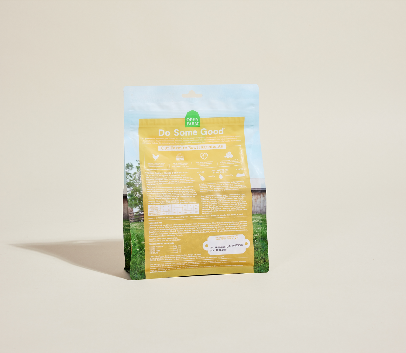 Open Farm Pet Harvest Chicken Freeze Dried Raw Morsels for Cats