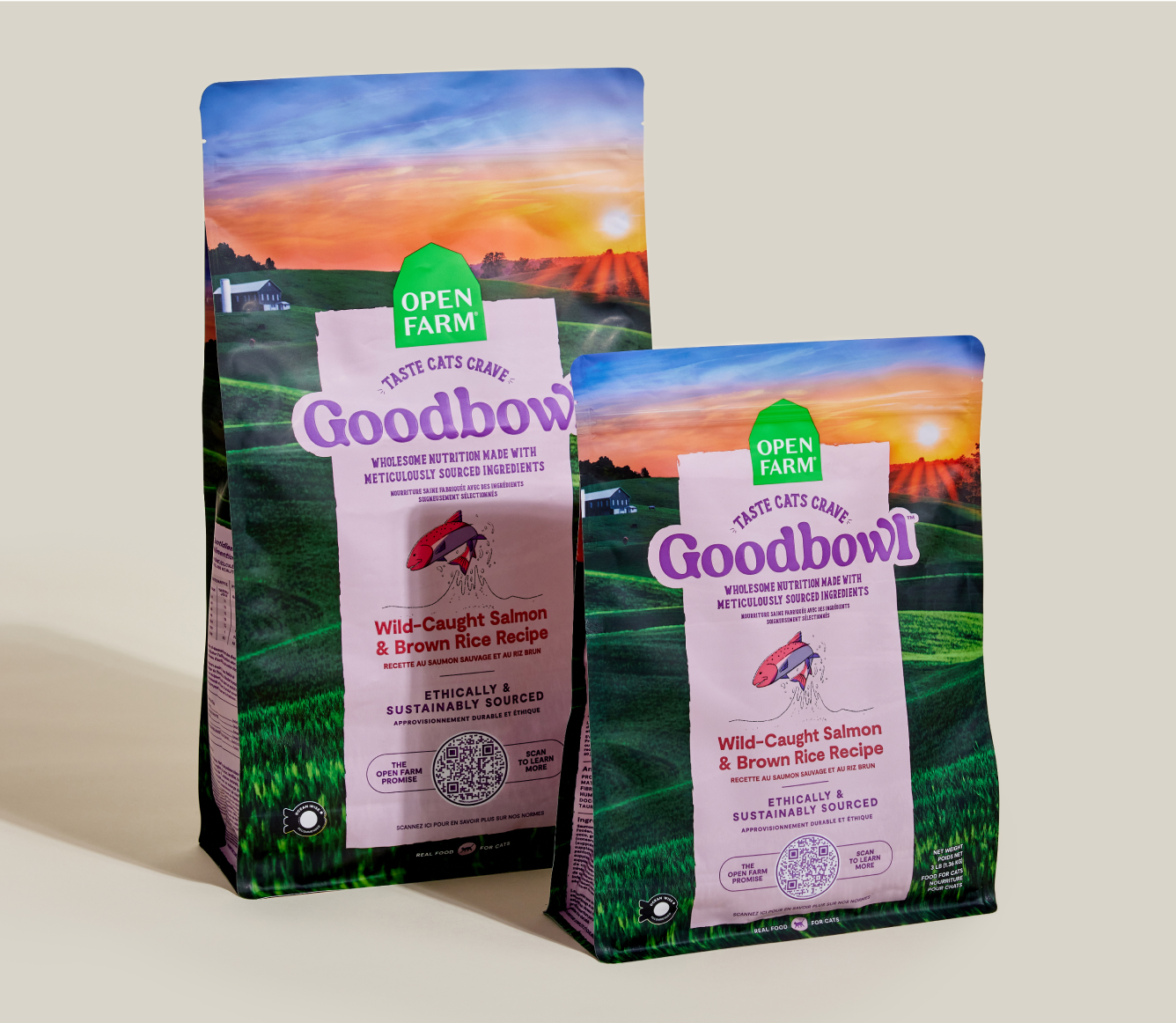 Open Farm Goodbowl Wild-Caught Salmon & Brown Rice Cat Kibble