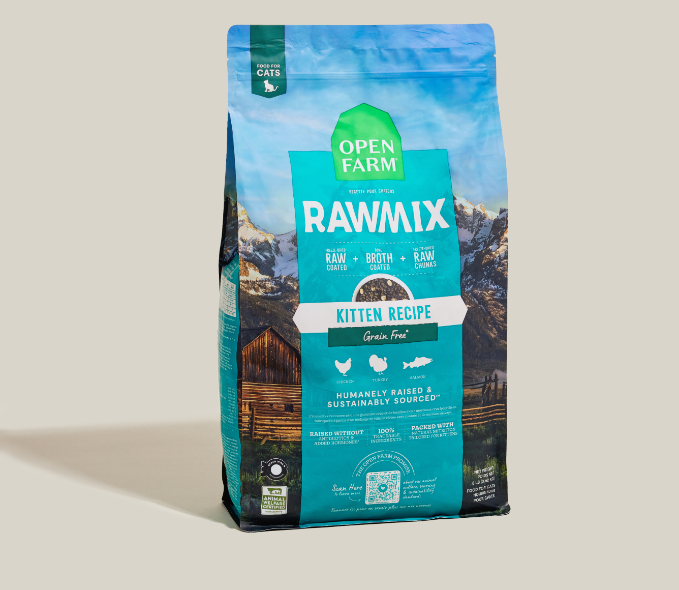 Open Farm RawMix Grain-Free Kitten Kibble