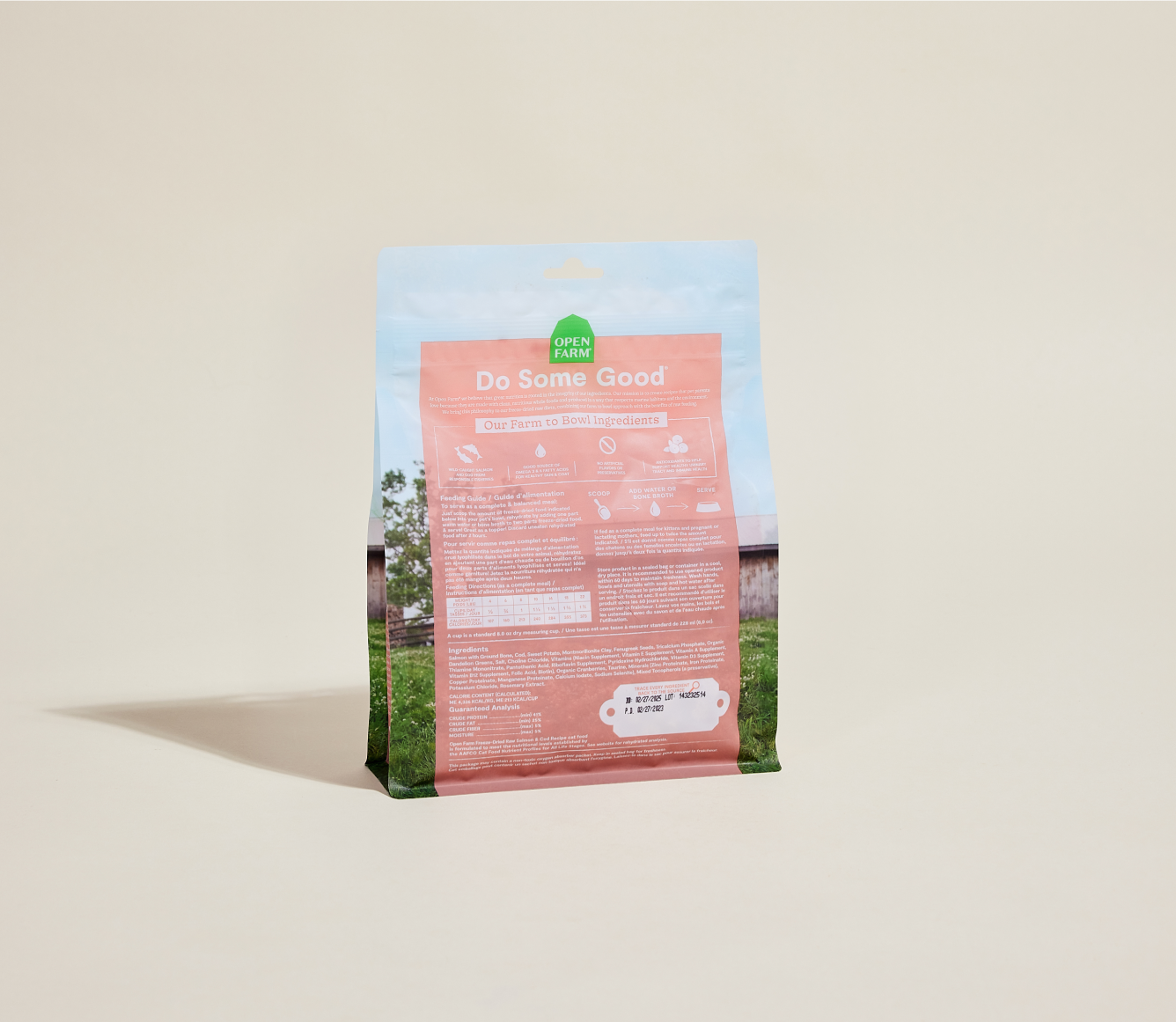 Open Farm Pet Wild-Caught Salmon & Cod Freeze Dried Raw Morsels for Cats