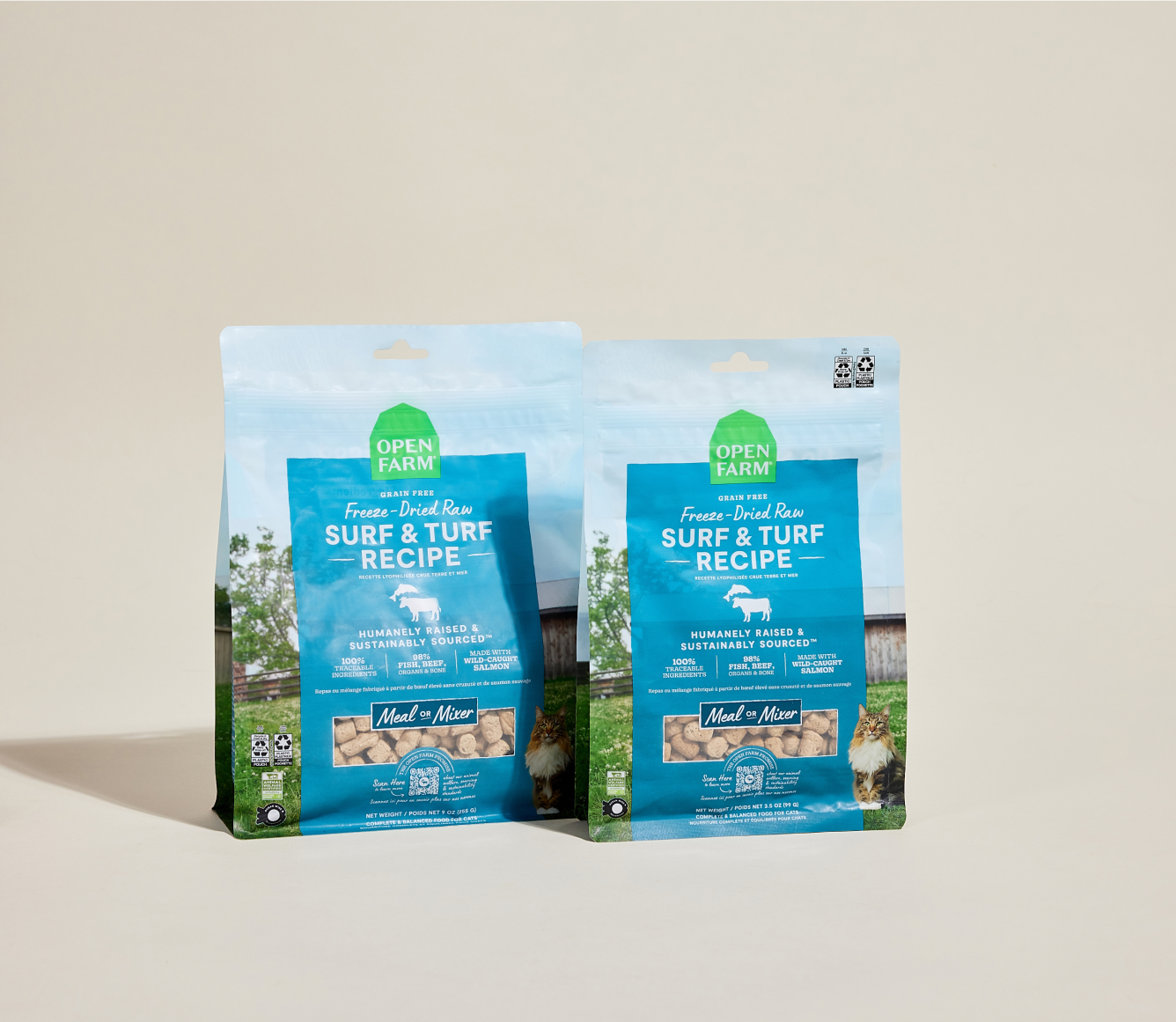 Open Farm Pet Surf & Turf Freeze Dried Raw Morsels for Cats