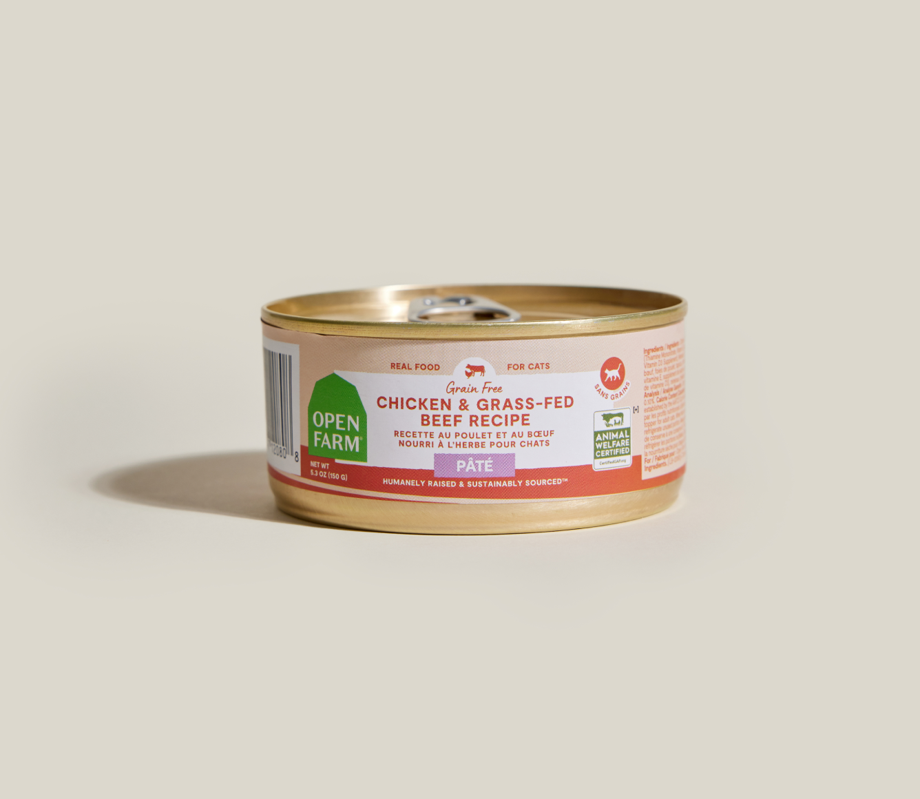 Open Farm Chicken & Grass-Fed Beef Pate for Cats