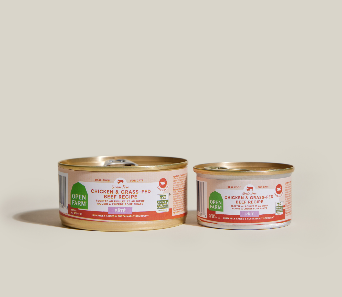 Open Farm Chicken & Grass-Fed Beef Pate for Cats