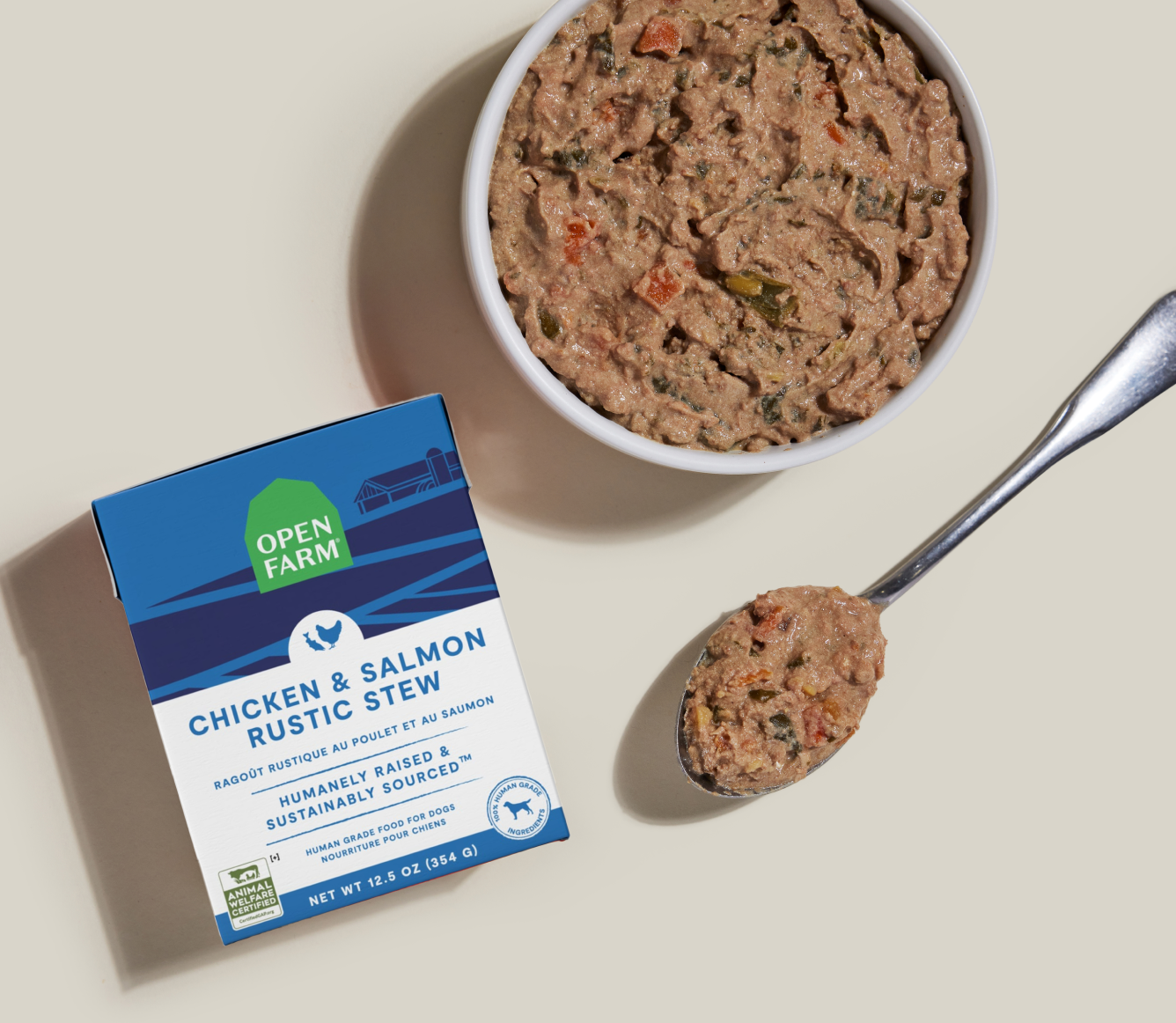 Open Farm Pet Chicken & Salmon Rustic Stew Wet Dog Food