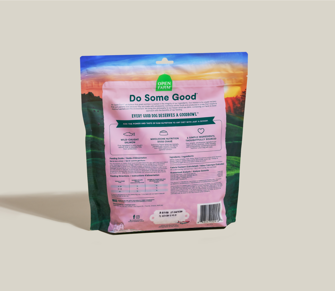 Open Farm Goodbowl Wild-Caught Salmon Freeze Dried Raw Morsels for Dogs