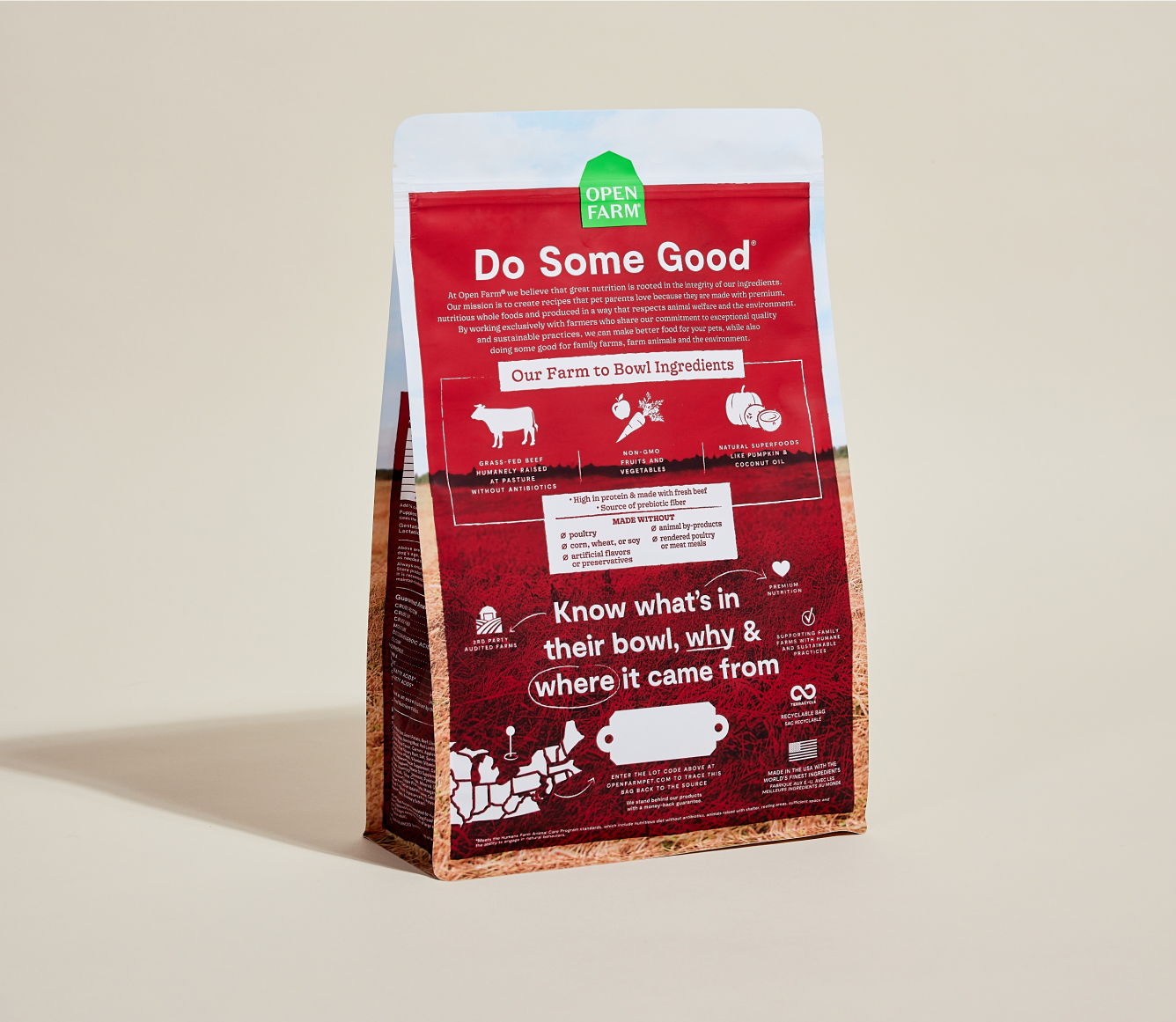Open Farm Grass-Fed Beef Grain-Free Dog Kibble