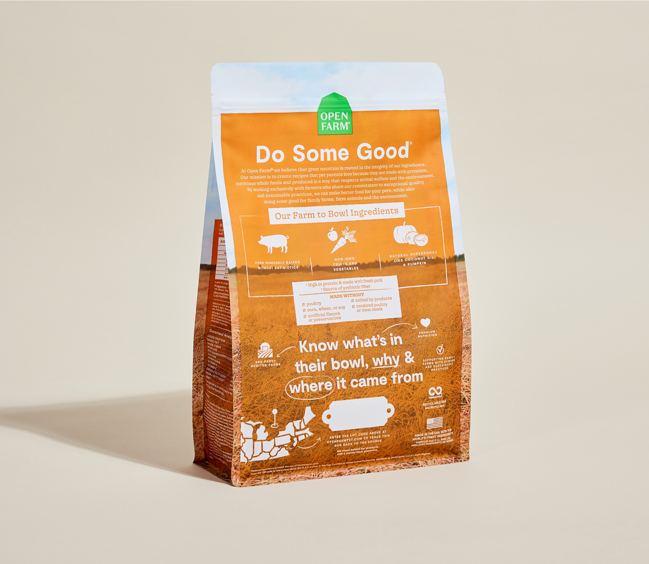 Open Farm Pet Farmer's Table Pork Grain-Free Dog Kibble