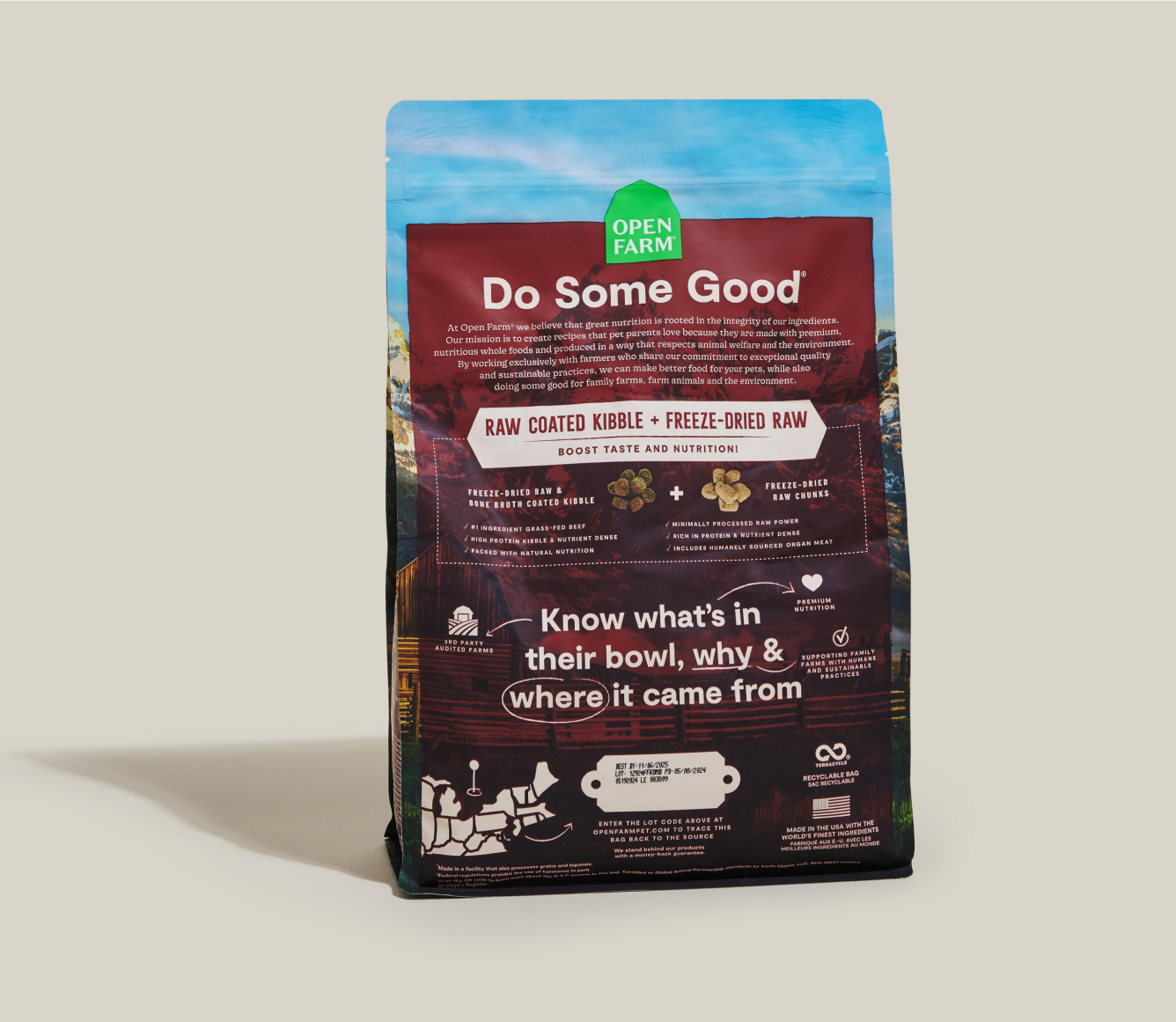 Open Farm RawMix Front Range Grain-Free Dog Kibble