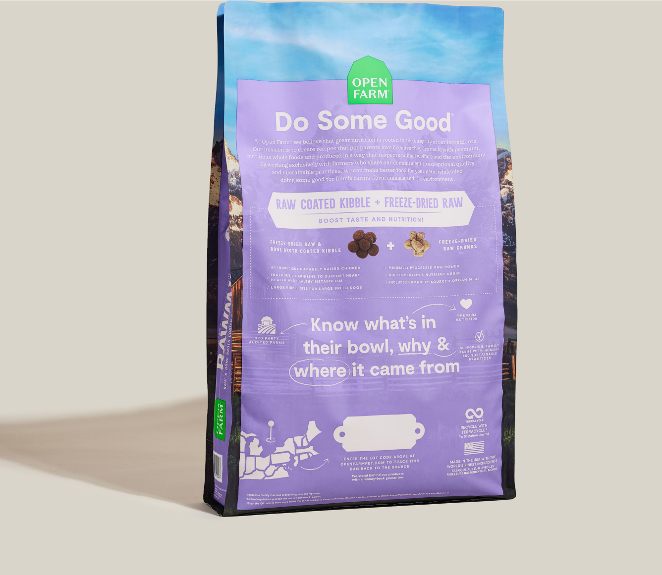 Open Farm RawMix Large Breed Grain-Free Dog Kibble