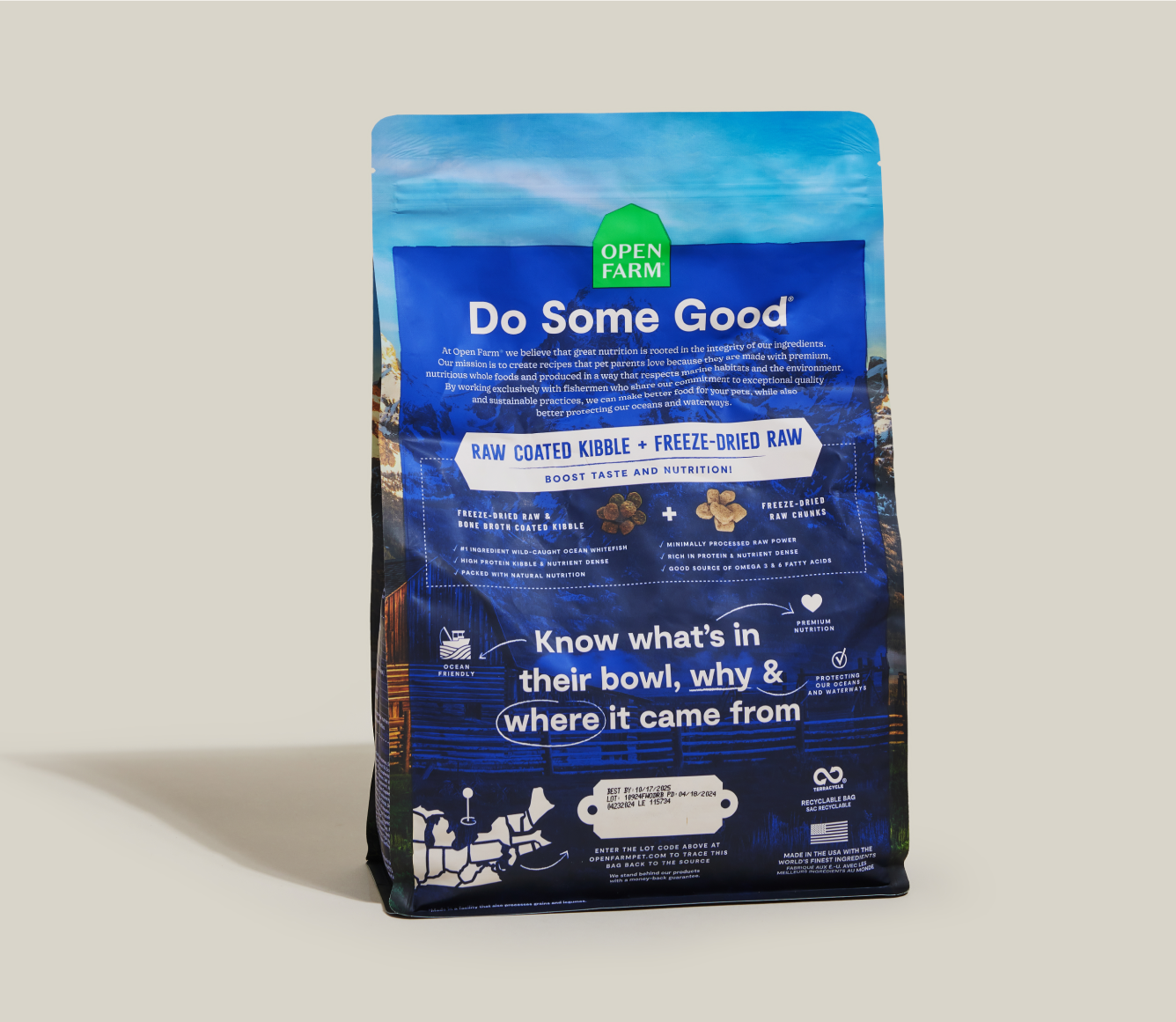 Open Farm RawMix Wild Ocean Grain-Free Dog Kibble
