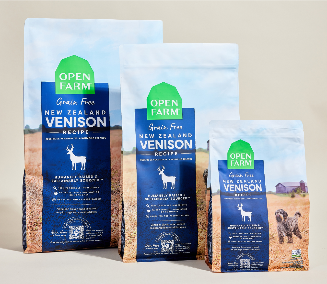 Open Farm New Zealand Venison Grain-Free Dog Kibble