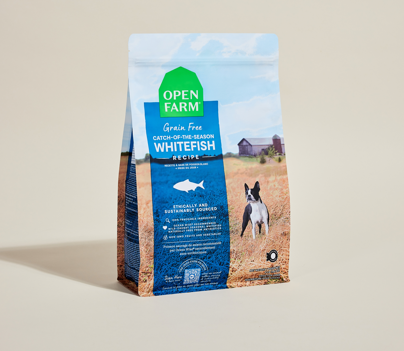 Open Farm Pet Whitefish Grain-Free Dog Kibble