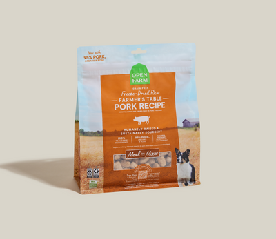 Open Farm Pet Farmer's Table Pork Freeze Dried Raw Morsels for Dogs