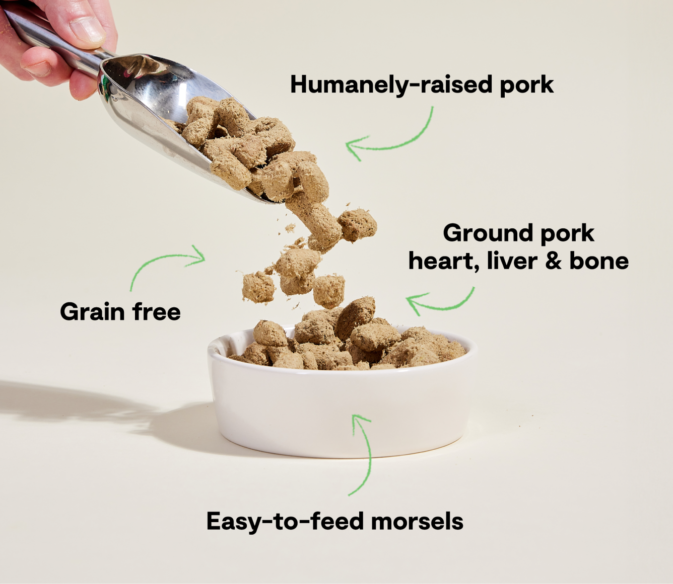 Open Farm Pet Farmer's Table Pork Freeze Dried Raw Morsels for Dogs