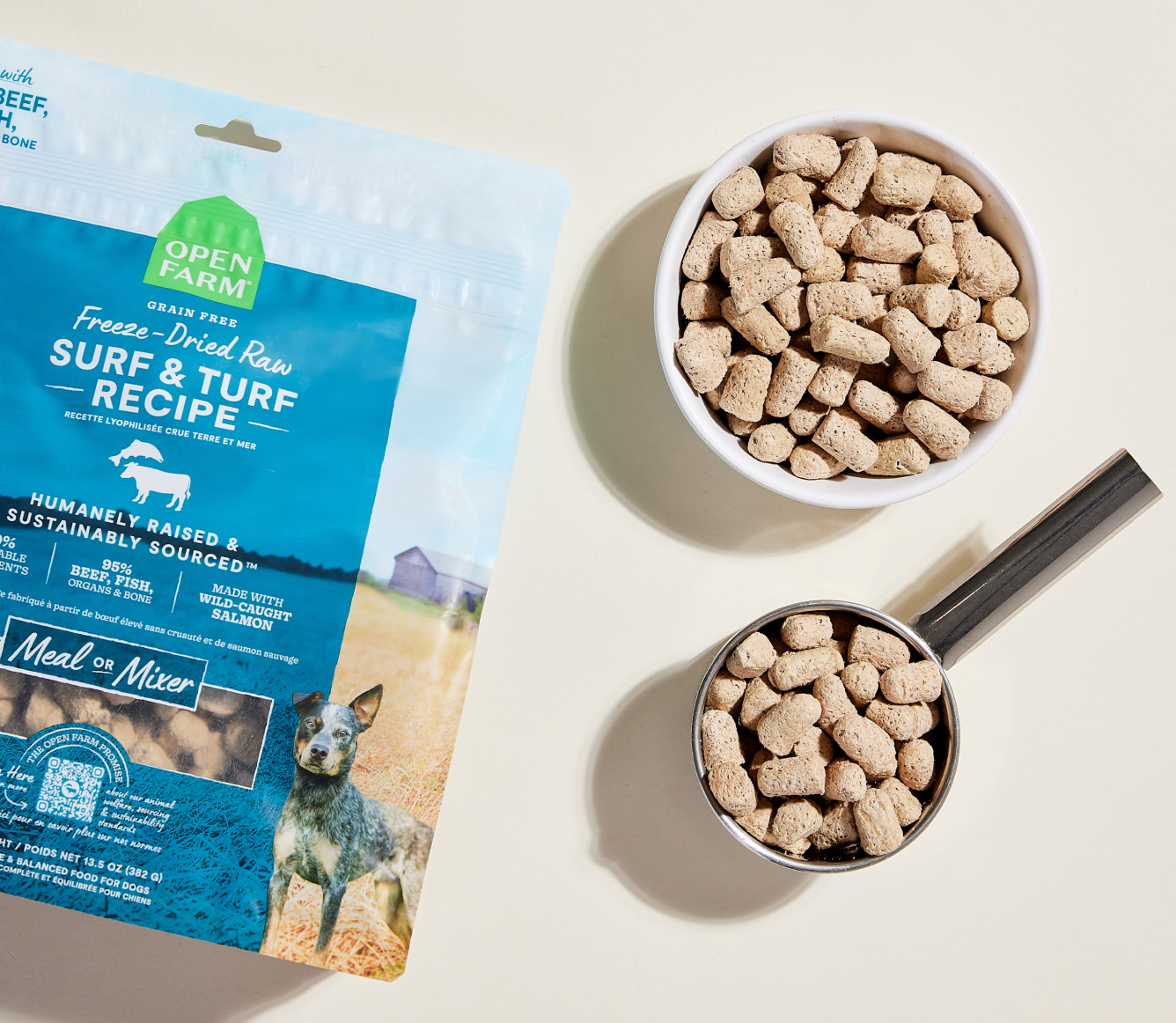 Open Farm Pet Surf & Turf Freeze Dried Raw Morsels for Dogs