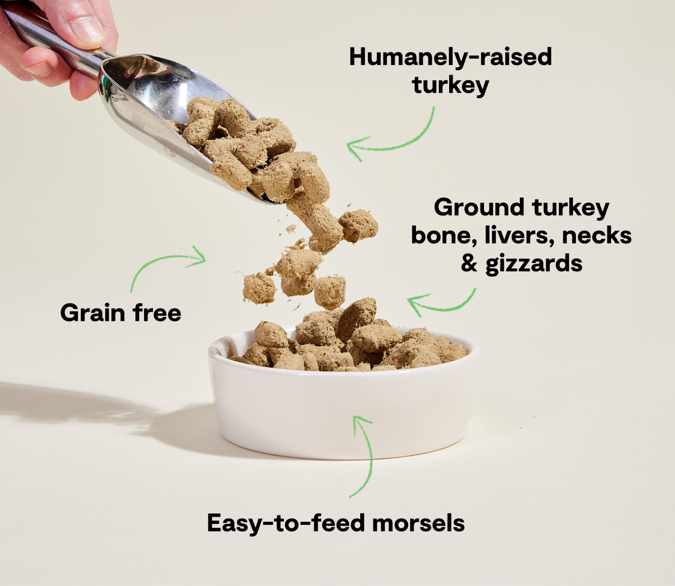 Open Farm Pet Homestead Turkey Freeze Dried Raw Morsels for Dogs