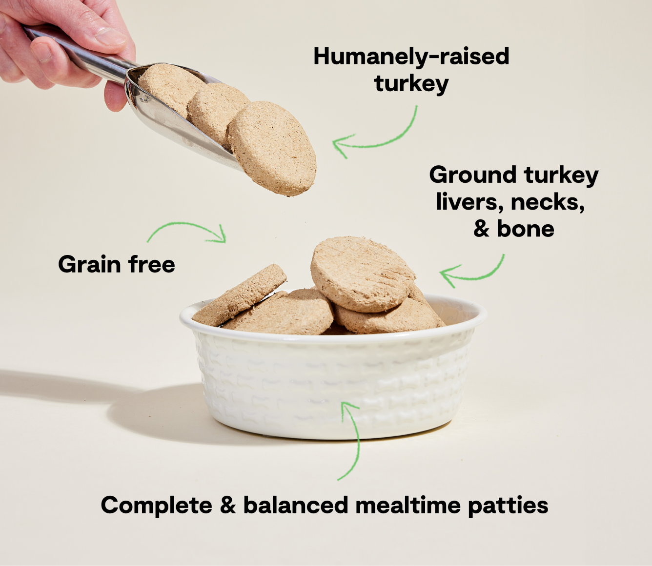 Open Farm Homestead Turkey Freeze Dried Raw Patties for Dogs