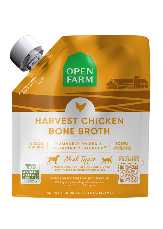 Open Farm Harvest Chicken Bone Broth For Dogs