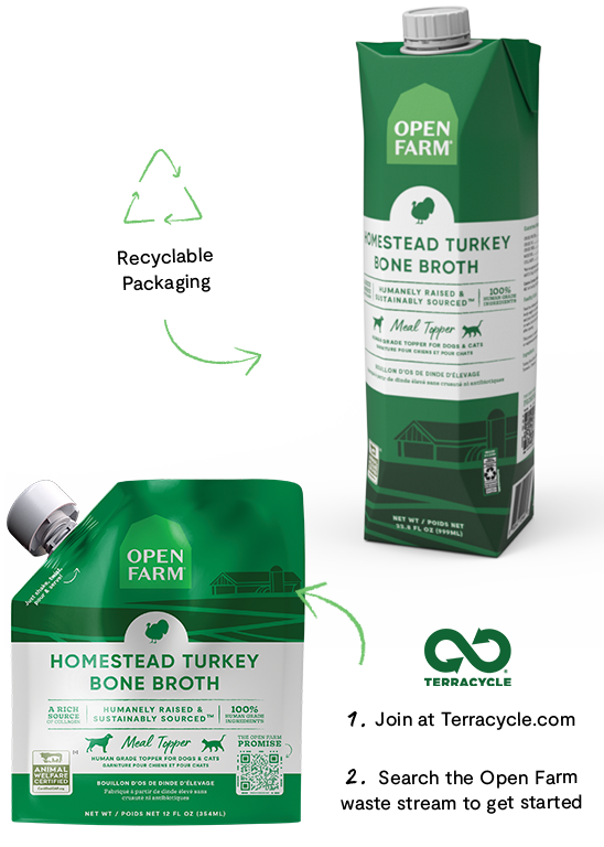 Open Farm Homestead Turkey Bone Broth For Cats