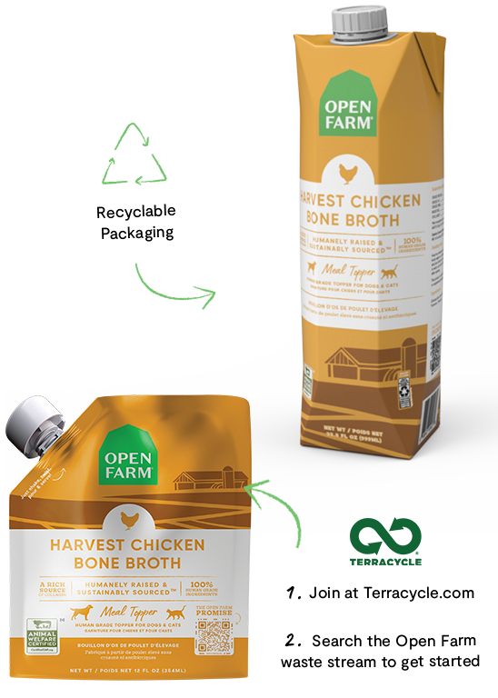 Open Farm Harvest Chicken Bone Broth For Dogs