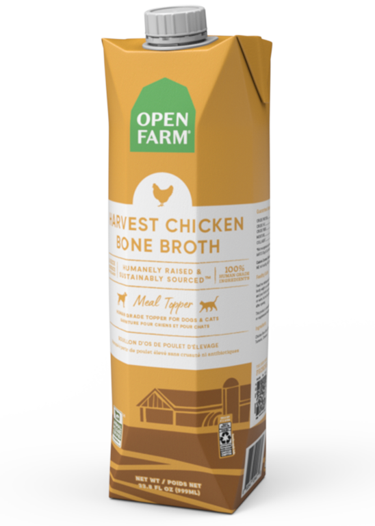 Open Farm Harvest Chicken Bone Broth For Dogs