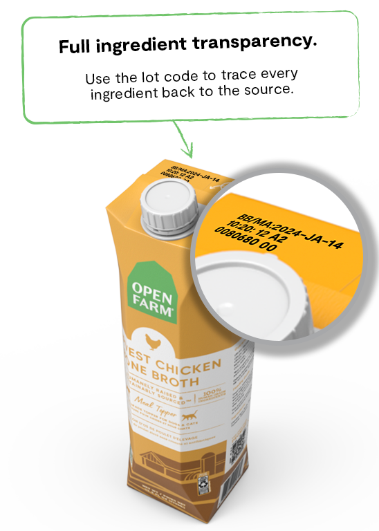 Open Farm Harvest Chicken Bone Broth For Dogs