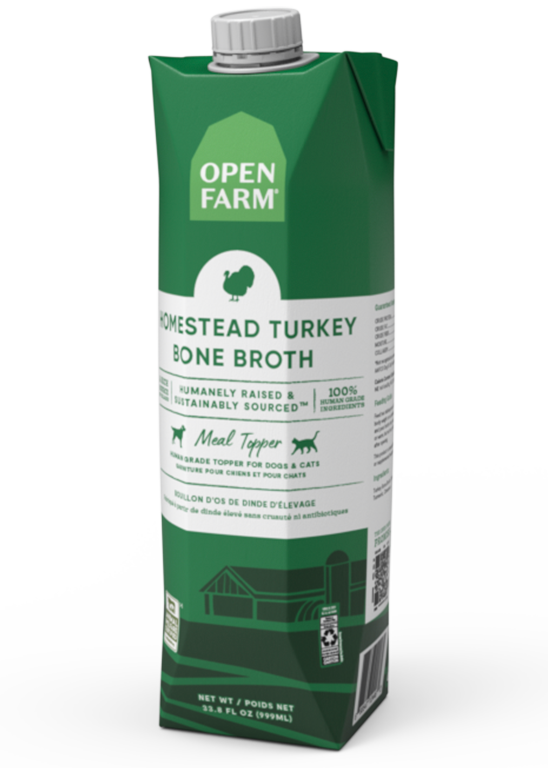 Open Farm Homestead Turkey Bone Broth For Cats