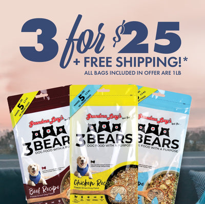 3 for $25 - 3 Bears Promotion + Free Shipping*