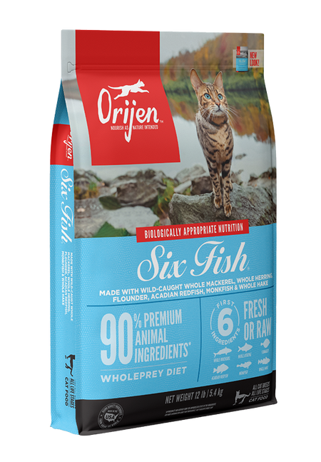 Orijen Grain Free Six Fish Dry Cat Food