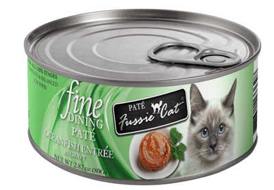 Fussie Cat Fine Dining Pate Oceanfish Entrée In Gravy 2.82-oz, Wet Cat Food, Case Of 24