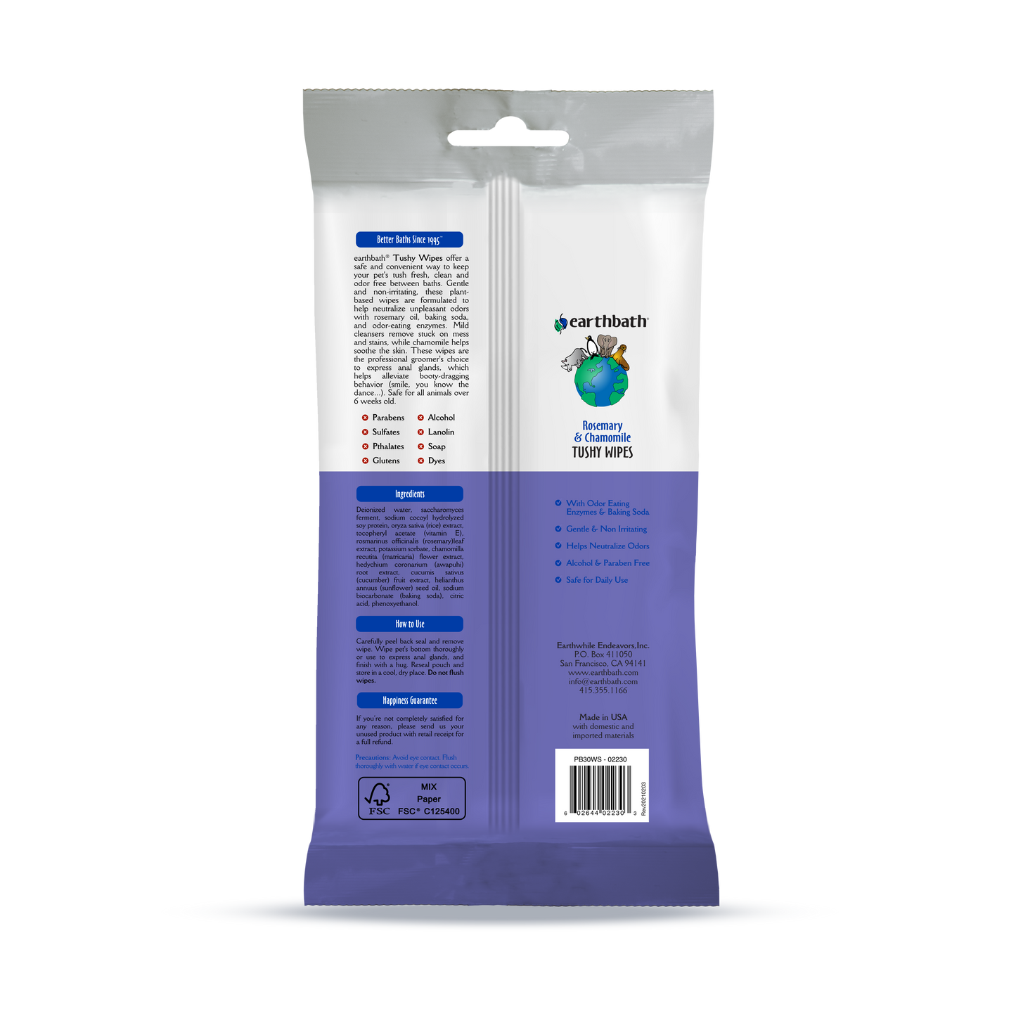 Tushy Wipes, 30 ct